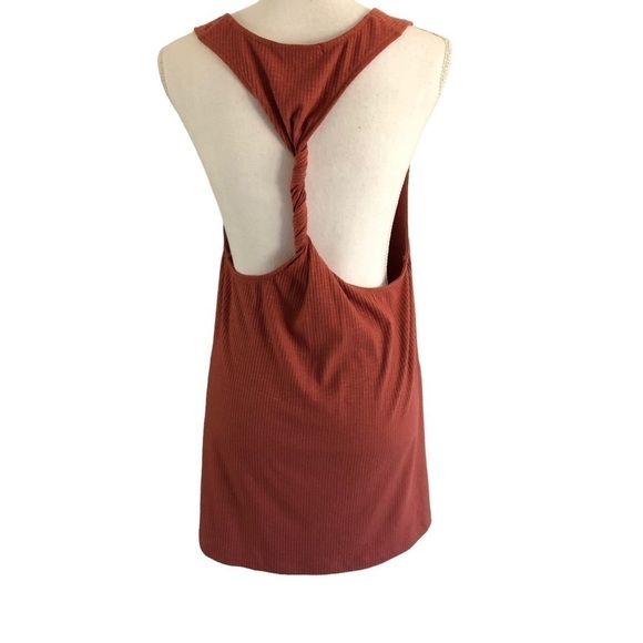 Fortune Swimwear Ribbed Knit Twist Back Cover Up Small - Picture 4 of 9